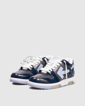 Off-White Out Of Office patent leather sneakers OMIA189F25LEA00A