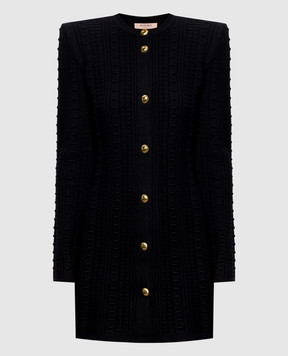 Twinset Black dress with textured pattern 262TP3100