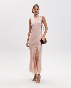 Twinset Pink dress with lace 262TP2120