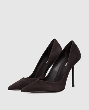 Le Silla Bella brown suede shoes 4215C090BXPPVEP