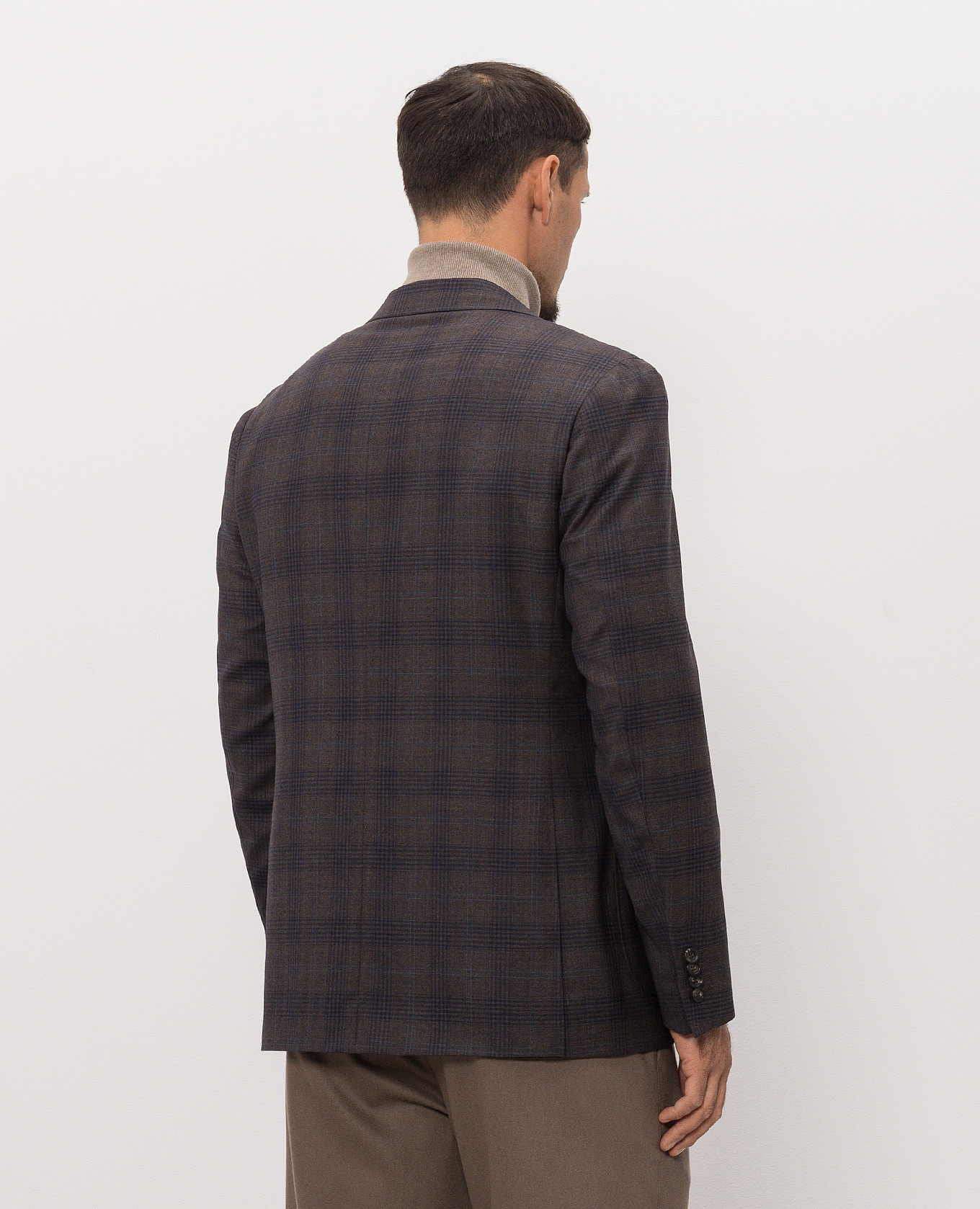 Checked wool jacket Canali 4