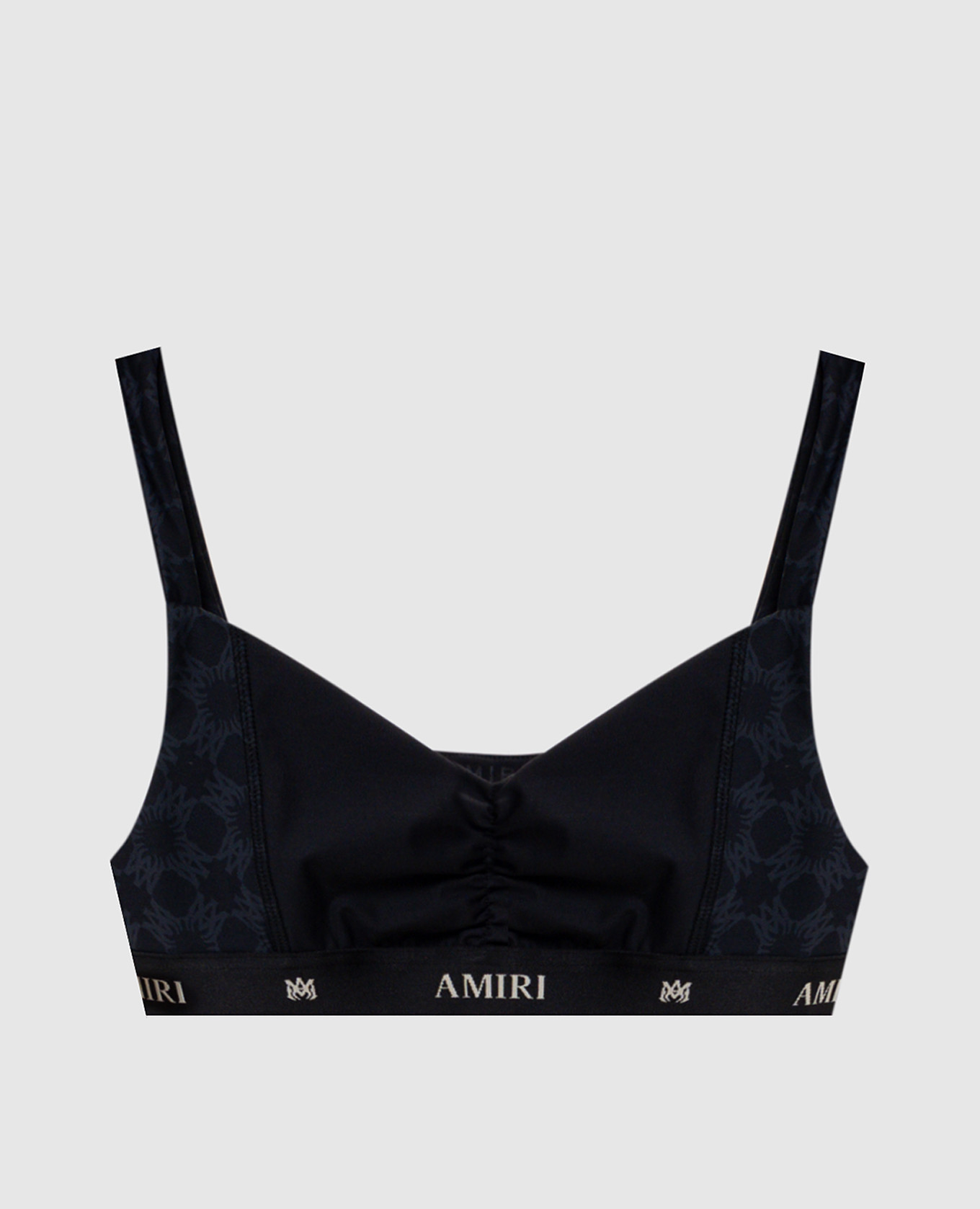 

Black top with monogram print AMIRI