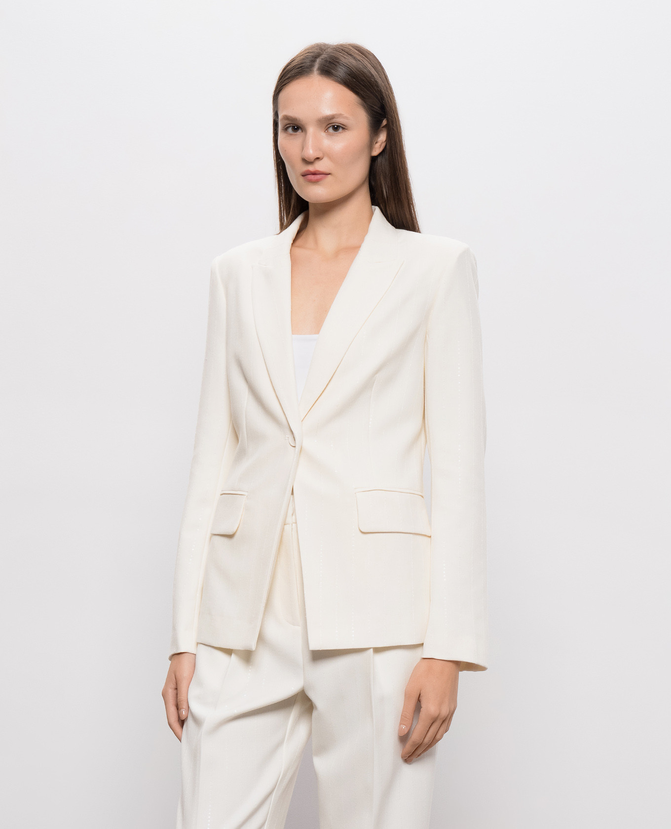 Ivory sequined jacket Twinset 3