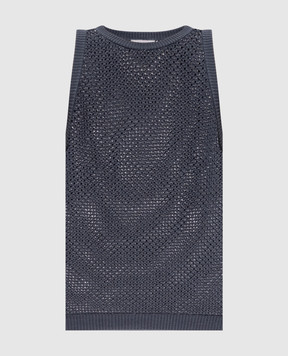 Peserico Gray openwork top S98212F0709234