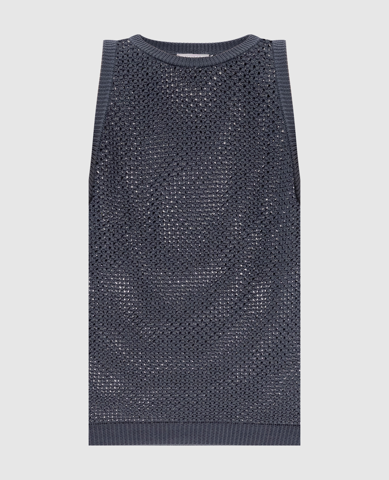 

Gray openwork top Peserico, Grey