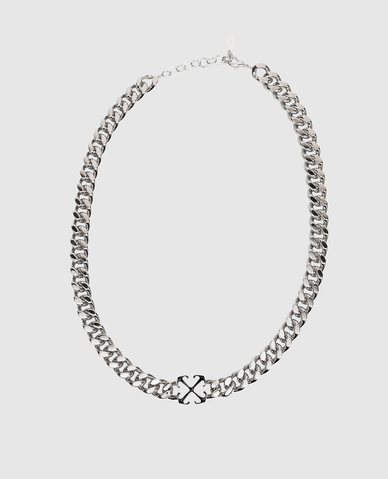 Silver chain with emblem