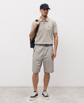 C.P. Company Grey polo shirt with logo MPL722A005263W