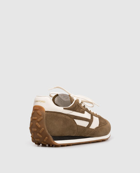 Tom Ford MICK brown suede sneakers J1511LCL046N
