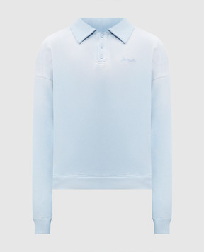 Axel Arigato Maze blue polo collar sweatshirt A3843001