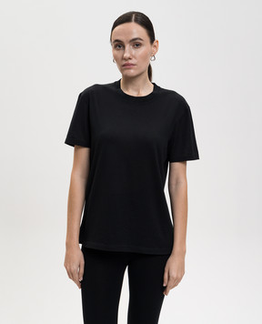 The Row Serata black cashmere t-shirt 10491K705