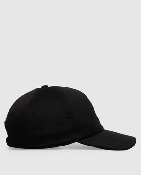 Stefano Ricci Black cashmere cap MCV530016EC0001T