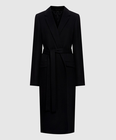 Black wool coat