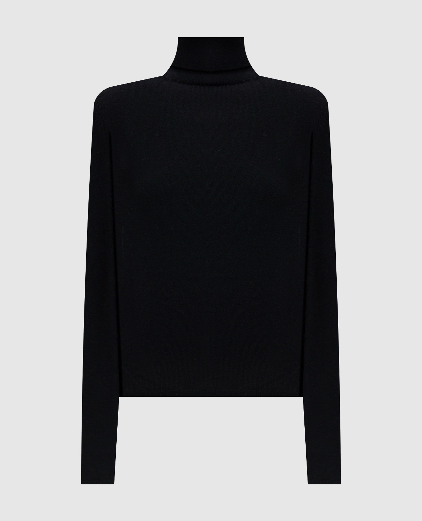 Black cashmere turtleneck