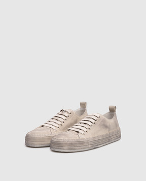 Ann Demeulemeester Beige suede Nono sneakers B0012588LT147