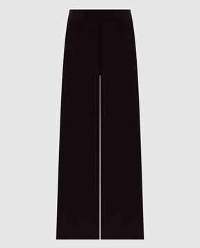 Agnona Burgundy cashmere, wool and silk pants K7100207V180Q