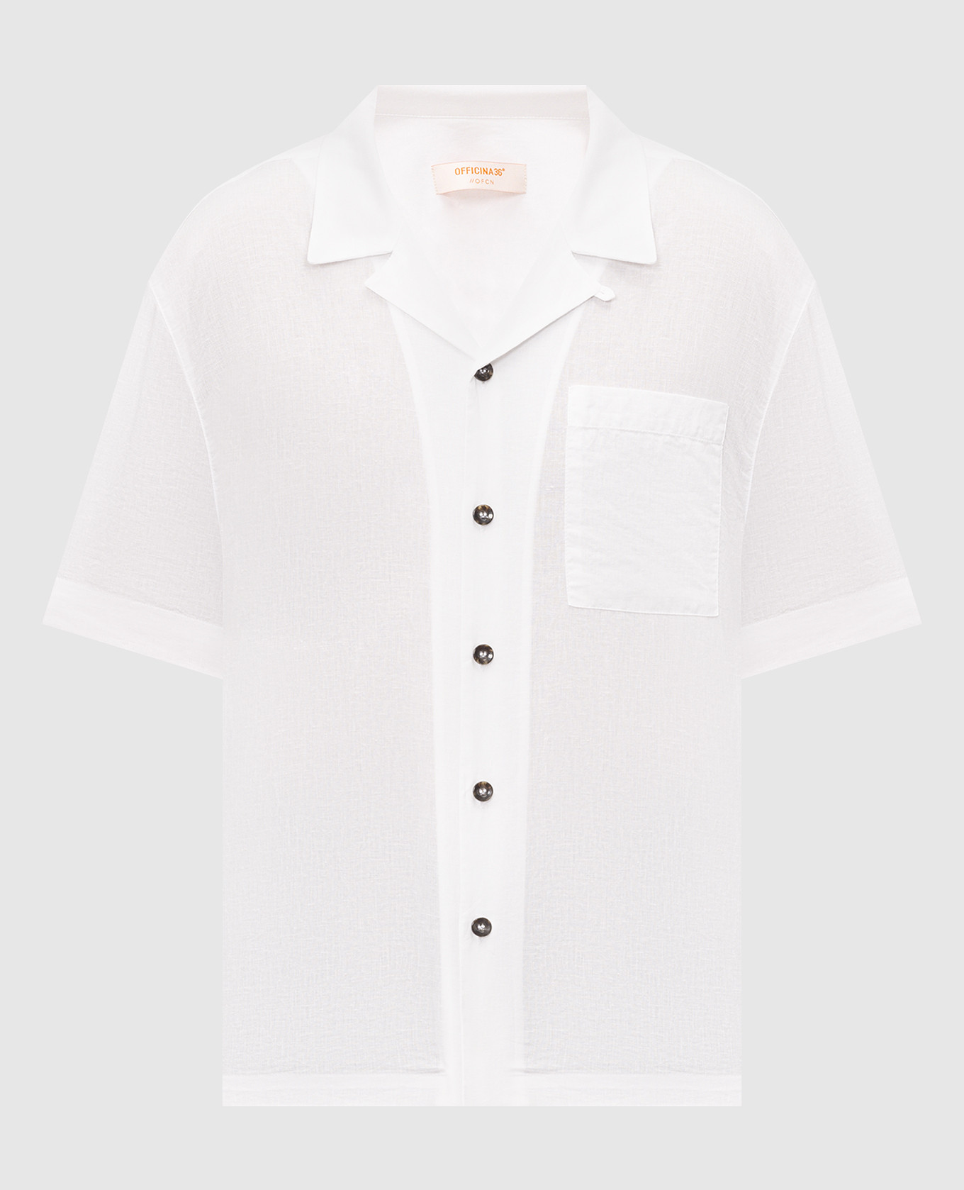 White shirt with linen