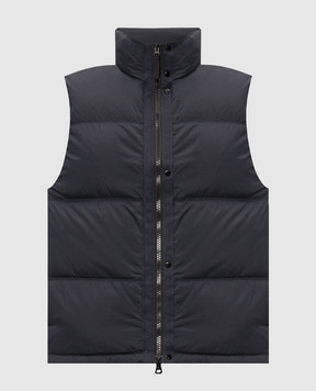 Stone Island Blue down vest L2S15G100004S0483
