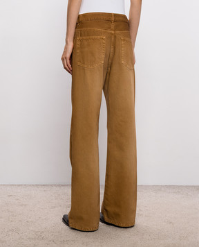 Ann Demeulemeester Brown flared jeans Genoveva B0013624FA756