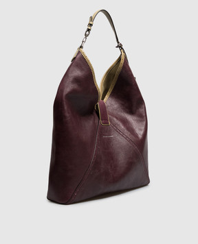 Ermanno Scervino Burgundy leather bag Clio D493S305TRJGV