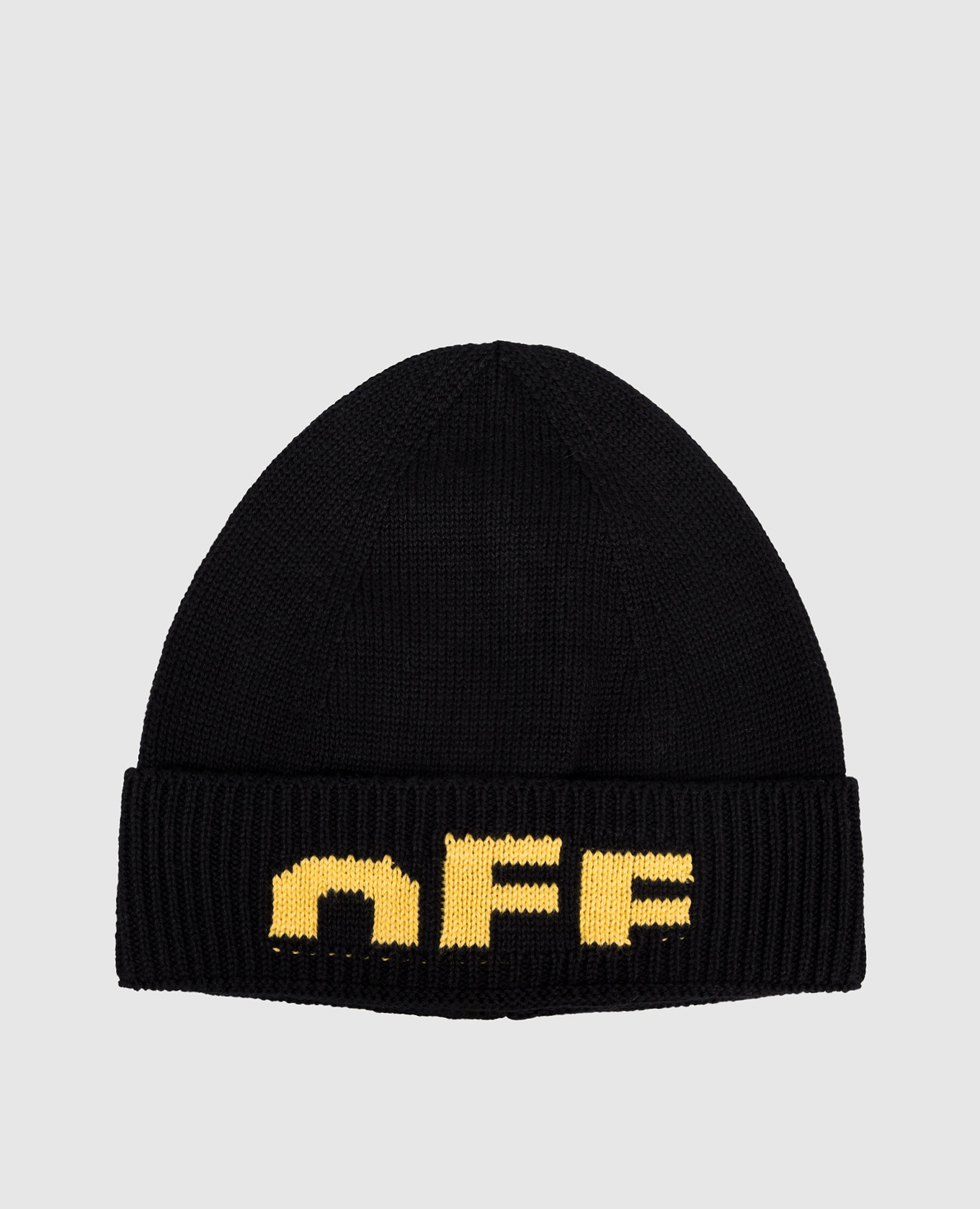 

Children's black hat with logo Off-White