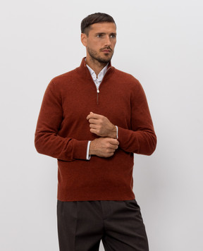 Brunello Cucinelli Terracotta cashmere jumper M2200124