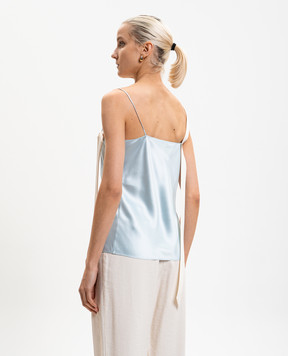 Tom Ford Blue silk top TS2140FAX1685
