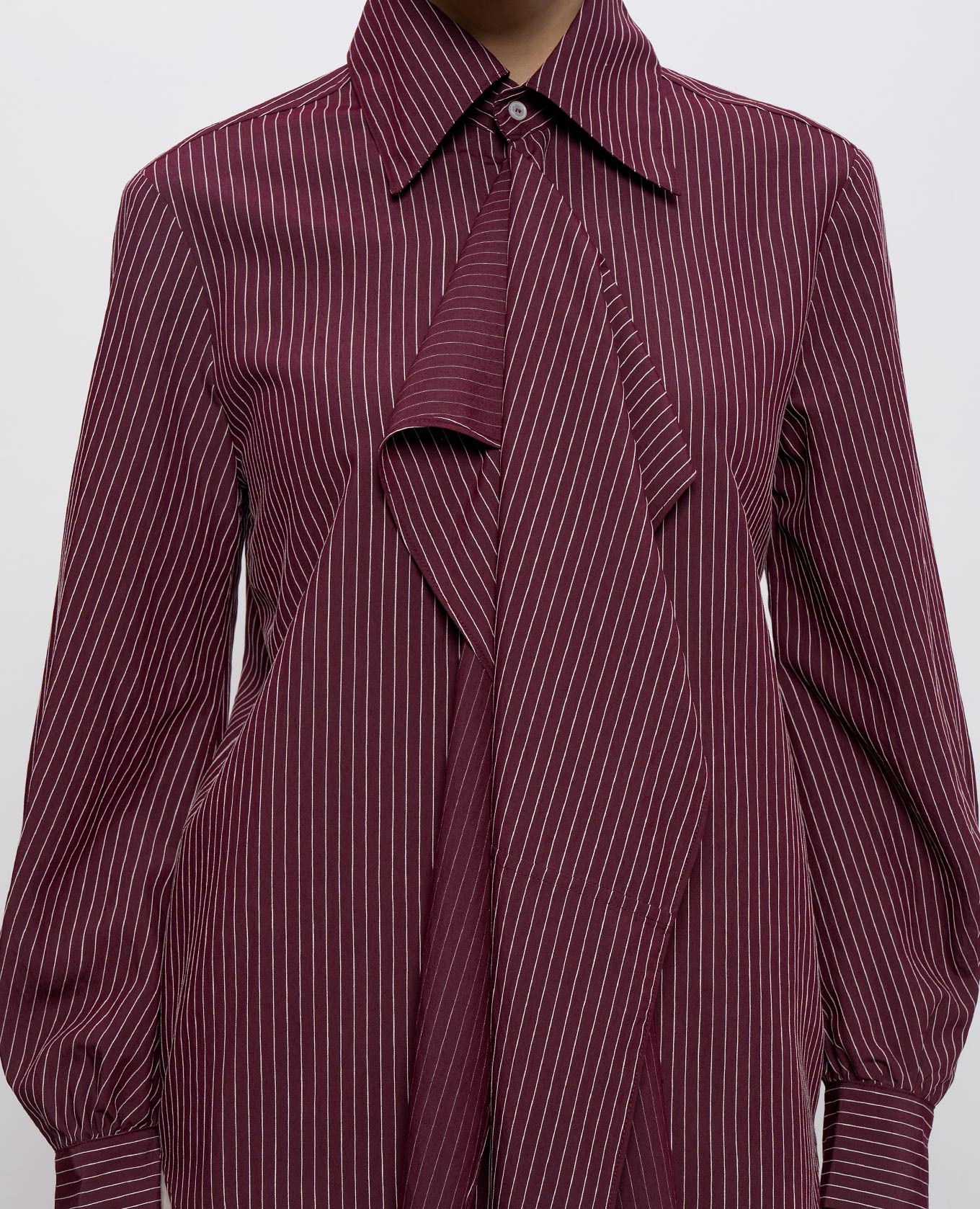 

TECA burgundy striped shirt Max & Co