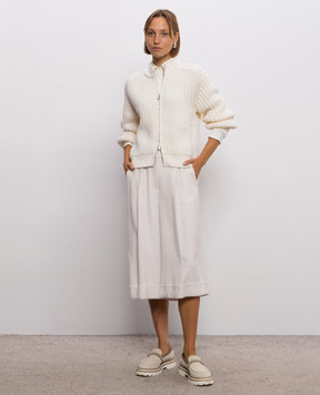 Peserico Yellow wool cardigan A99846F0309341