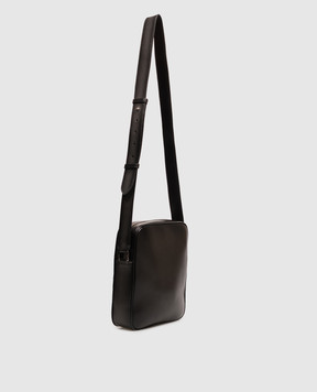 Santoni Black leather bag with a degraded effect UIBBA2913ENASLJ