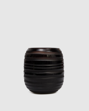 Onno Sphere Amber S candle with Zanzibar scent in a glass candle holder ON203Z