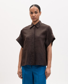 JOSEPH Justi brown shirt with frame JF010160