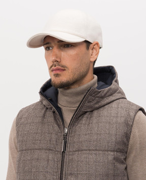 Stefano Ricci Ivory cashmere cap MCV63SB11FMA0037