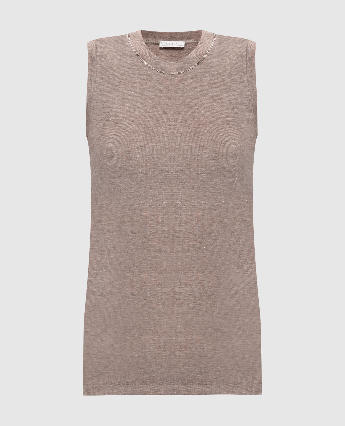 Beige top with lurex