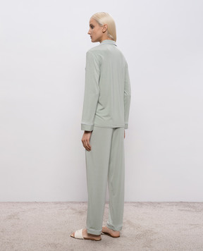 Dore & Rose Green pajamas with edging TENCELPJSET