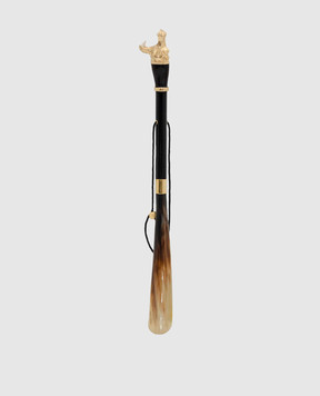 Pasotti Black horn with a hippopotamus handle PFPEXXK2