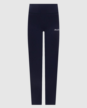 Sporty & Rich Blue leggings with logo print PA00275326BL106