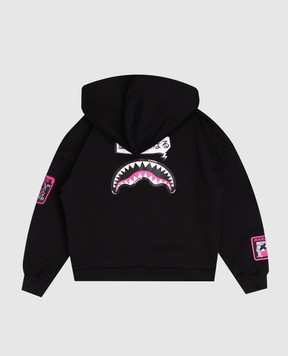 Sprayground Children's black sports jacket Shark in Japan SPY1554GBLK