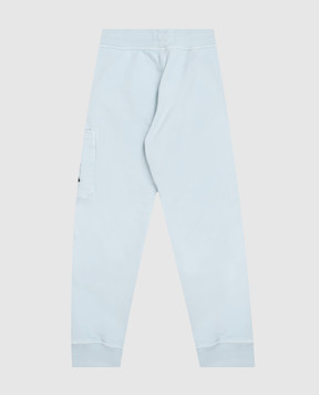 Stone Island Kids' blue joggers with logo patch L2S166200002S0A2028
