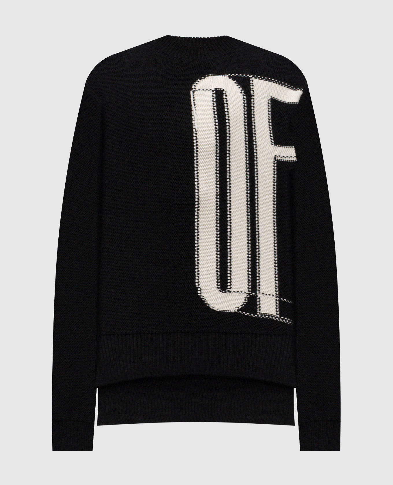 

Black wool sweater with logo Off-White