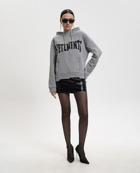 Vetements Grey hoodie with logo WE76HD506G