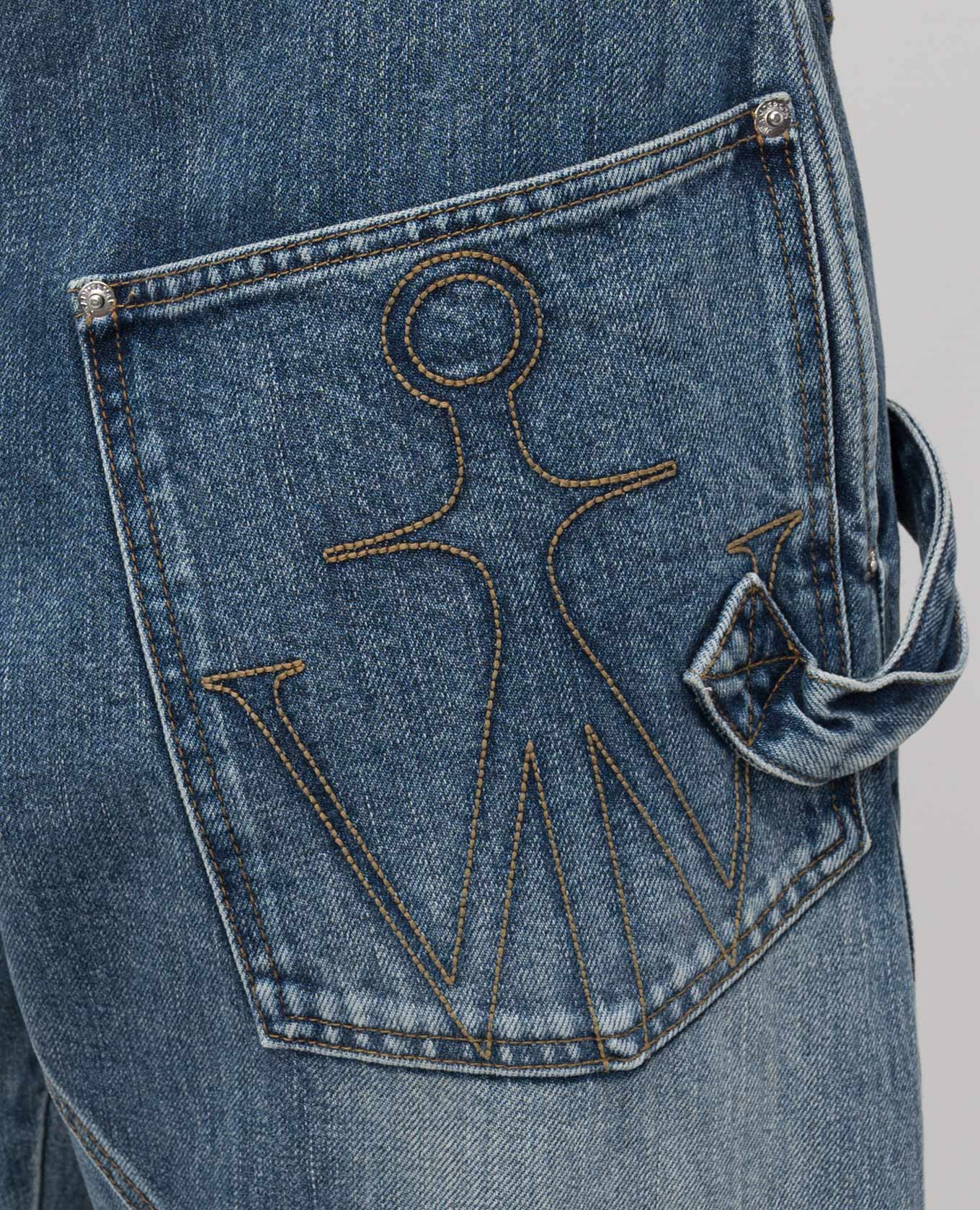 

Blue jeans with logo patch JW Anderson