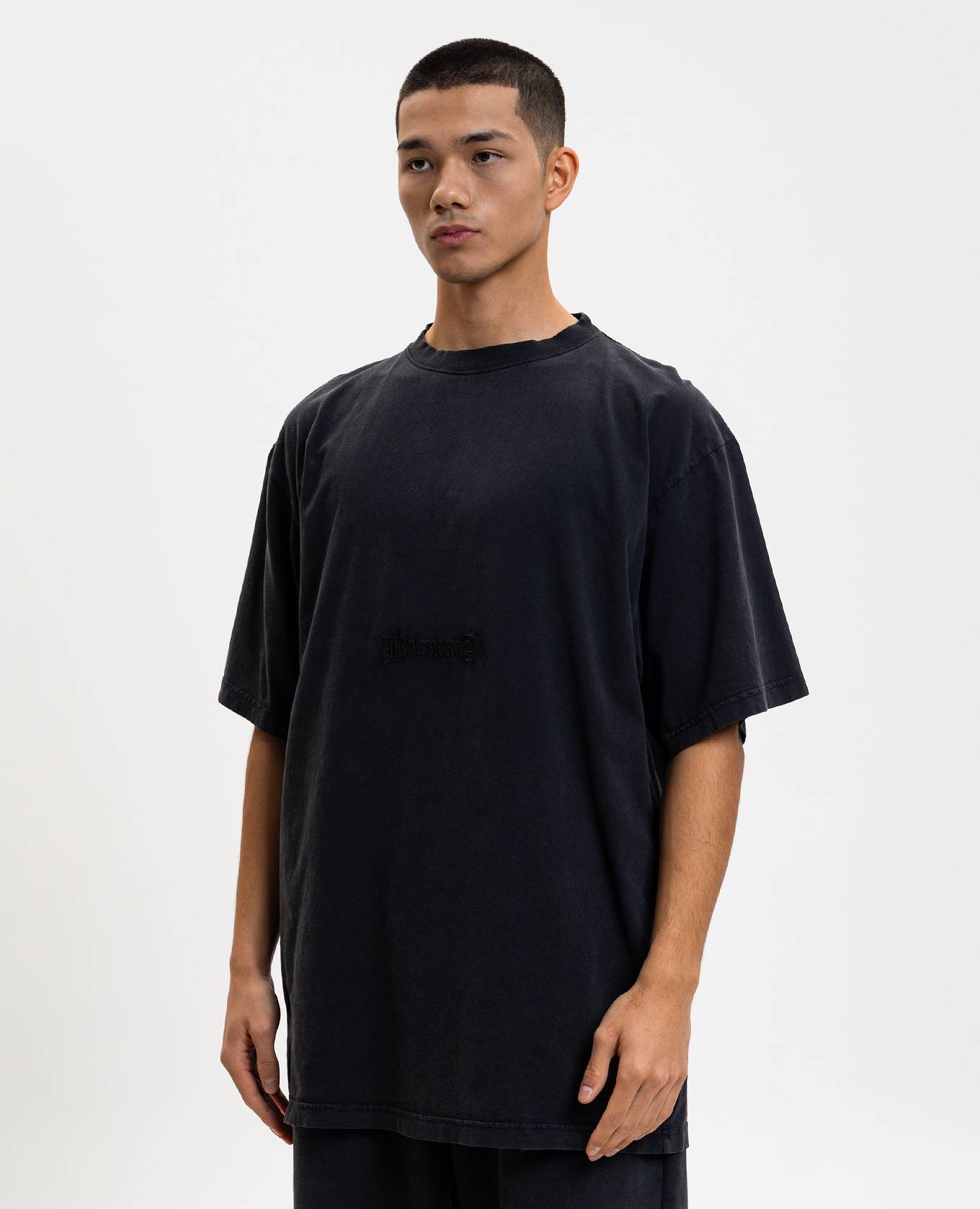 

Black T-shirt with logo Balenciaga