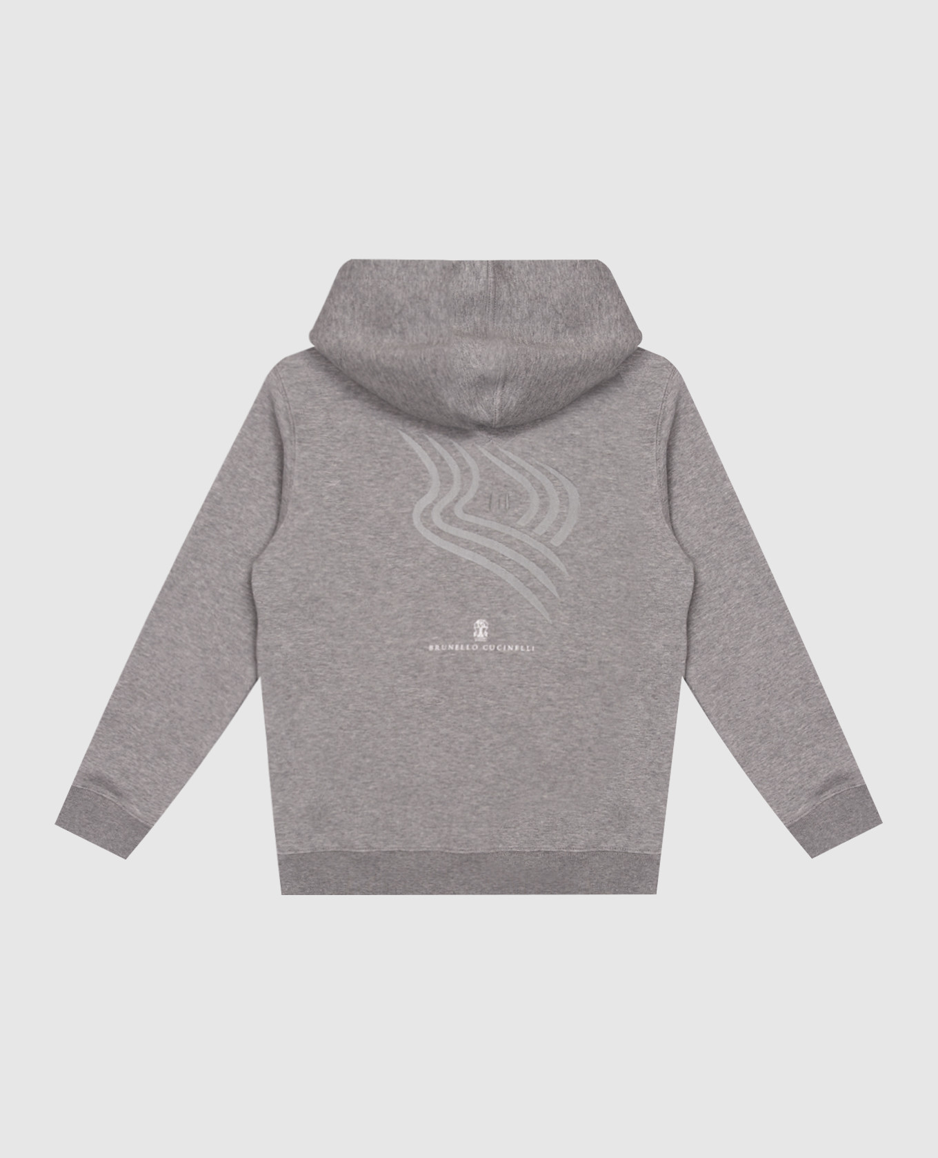 

Children's gray sports jacket with print Brunello Cucinelli, Grey