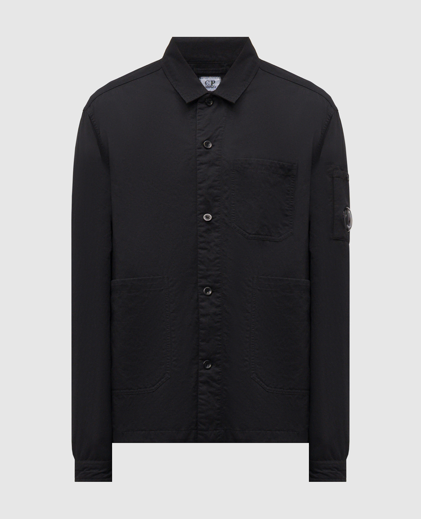 

Black shirt with logo patch C.P. Company