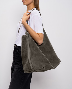 Toteme Gray suede bag 234WLGBG038LE0004