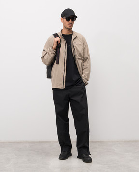 Riotdivision Beige windbreaker RD-CNPOVSRH with logo RDCNPOVRSHGEN1