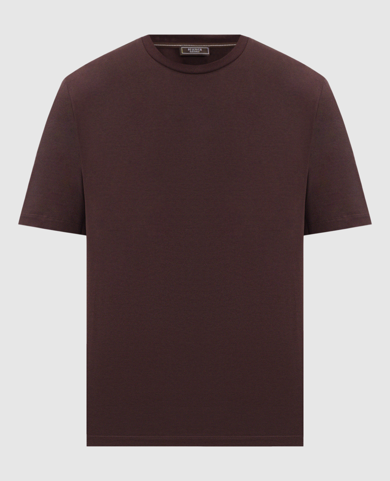 Burgundy t-shirt with logo print