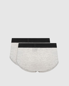 Tom Ford Set of grey melange briefs T4XC11410