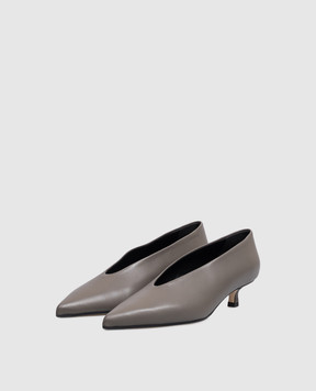 Aeyde Gray leather shoes Clara PU0125001052226