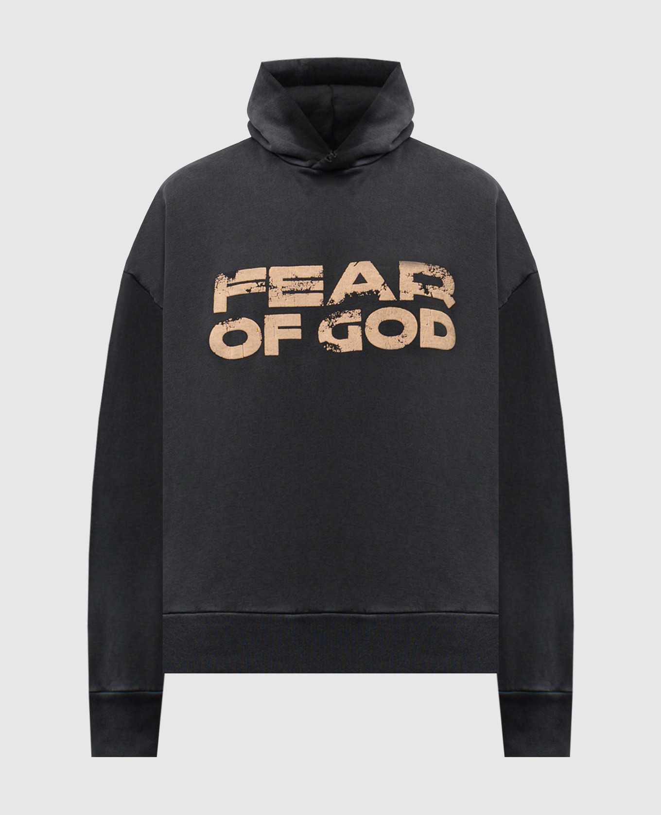 

Black hoodie with vintage logo Fear of God
